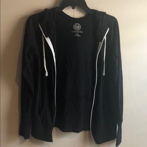 SO black jacket with a hood